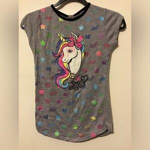 Jojo siwa star and unicorn girls shirt
